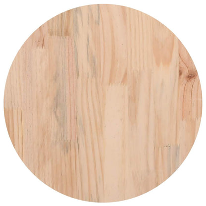 vidaXL Dessus de table rond Ø 30x2,5 cm Bois de pin massif Blanc