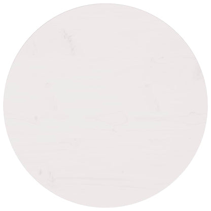 vidaXL Plateau de table Blanc Ø60x2,5 cm Pin massif