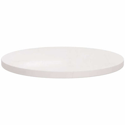 vidaXL Plateau de table Blanc Ø60x2,5 cm Pin massif