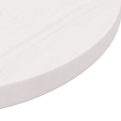 vidaXL Plateau de table Blanc Ø60x2,5 cm Pin massif