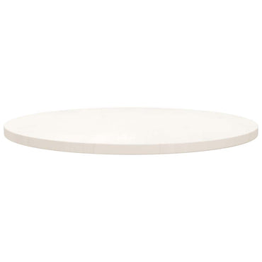 vidaXL Plateau de table Blanc Ø70x2,5 cm Bois de pin massif