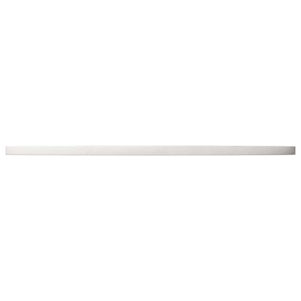 vidaXL Tischplatte Weiß Ø80x2,5 cm Massivholz Kiefer