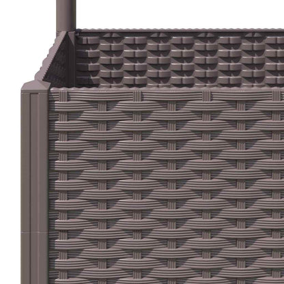 vidaXL Garten-Pflanzgefäß mit Spalier Braun 120 x 40 x 136 cm PP