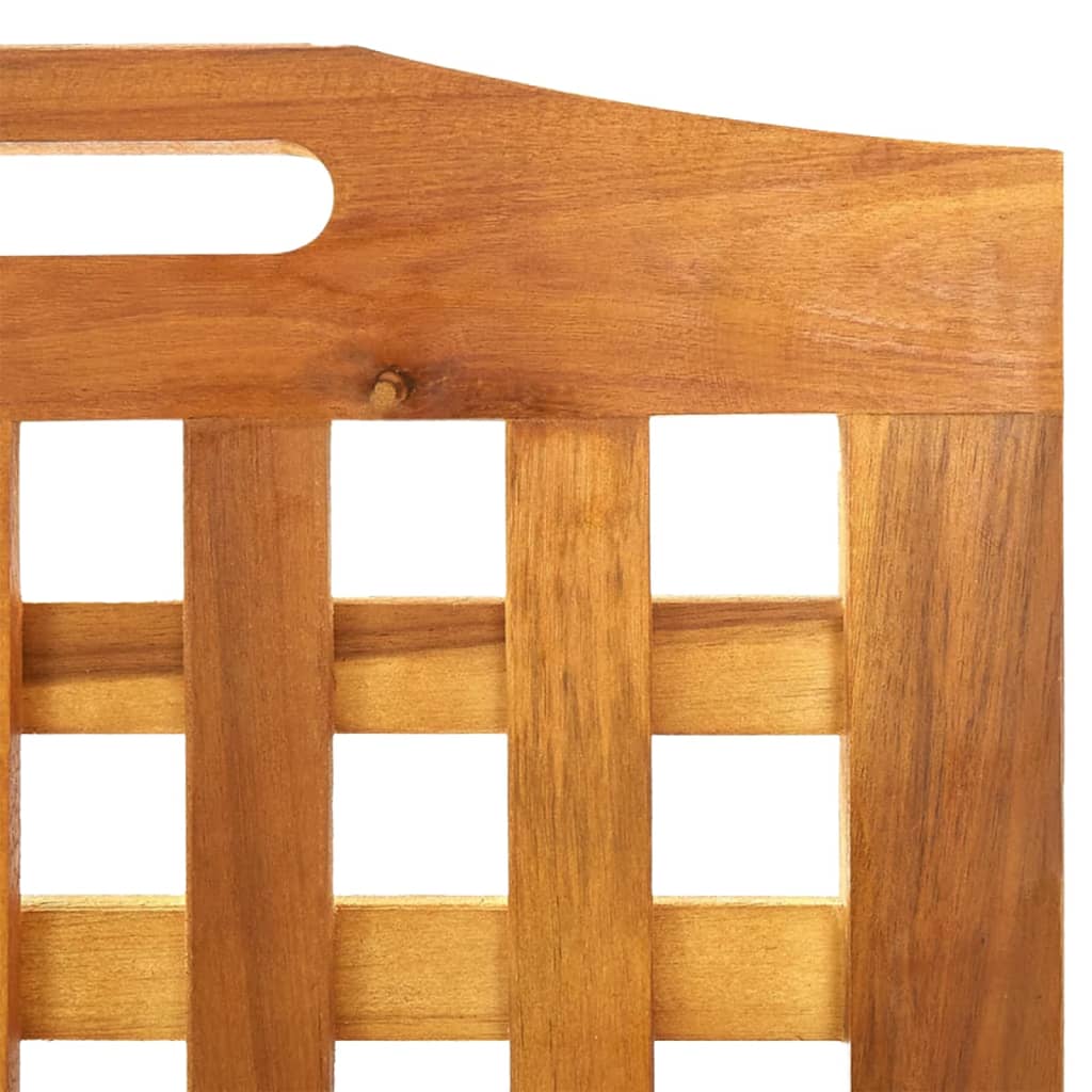 vidaXL 4-tlg. Paravent 162x2x115 cm Massivholz Akazie