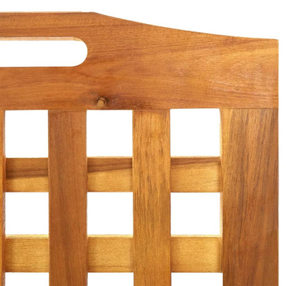 vidaXL 4-tlg. Paravent 162x2x115 cm Massivholz Akazie
