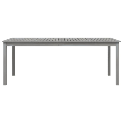 vidaXL Gartentisch Grau 200x100x75 cm Massivholz Akazie