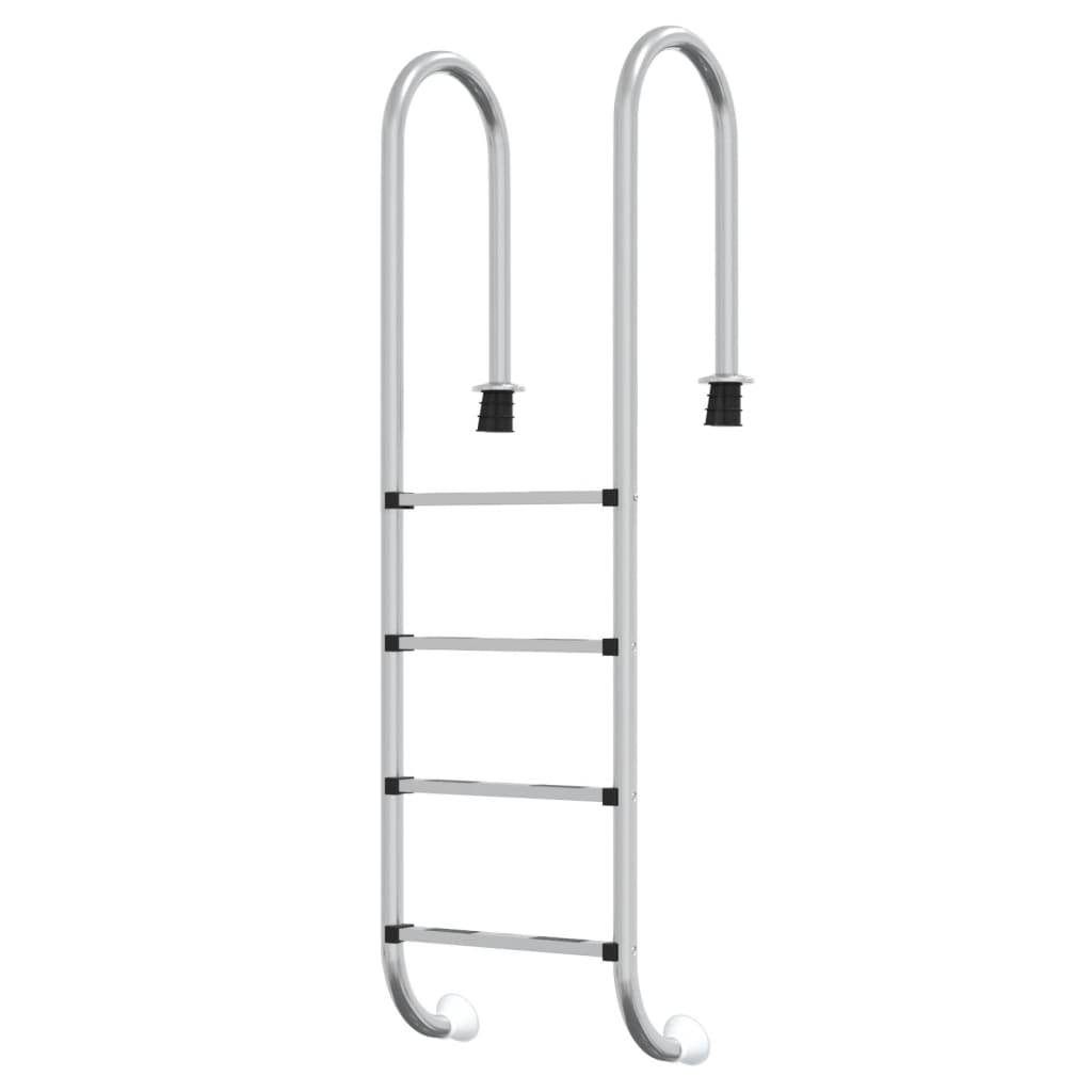vidaXL Pool-Leiter 54x38x184,5 cm Edelstahl 304