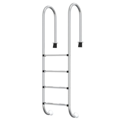 vidaXL Pool-Leiter 54x38x184,5 cm Edelstahl 304