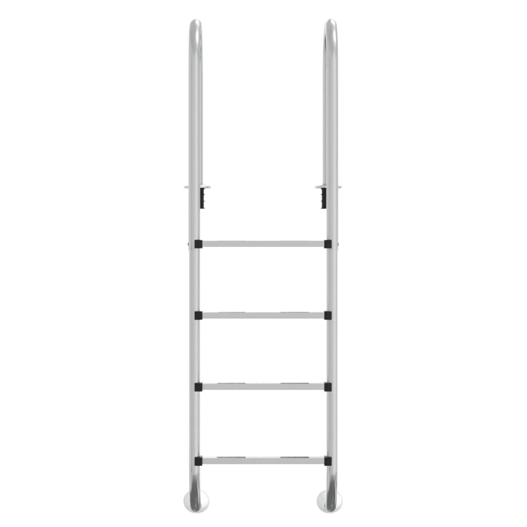 vidaXL Pool-Leiter 54x38x184,5 cm Edelstahl 304
