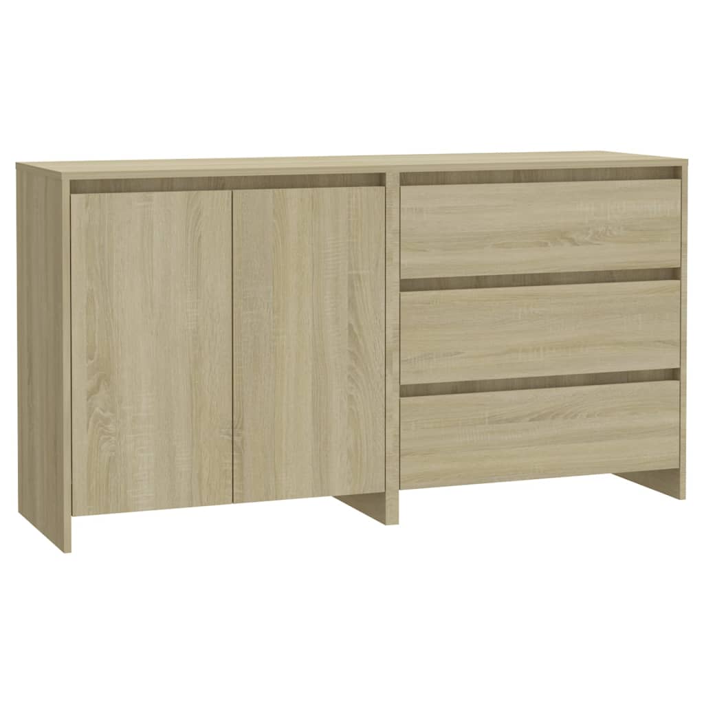 vidaXL Enfilade 2 pcs Chêne Sonoma Aggloméré