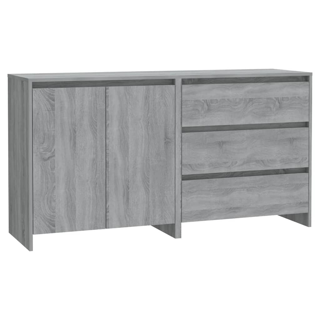 vidaXL Buffet 2 pièces gris Sonoma, bois d'ingénierie