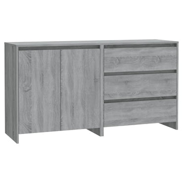 vidaXL Buffet 2 pièces gris Sonoma, bois d'ingénierie