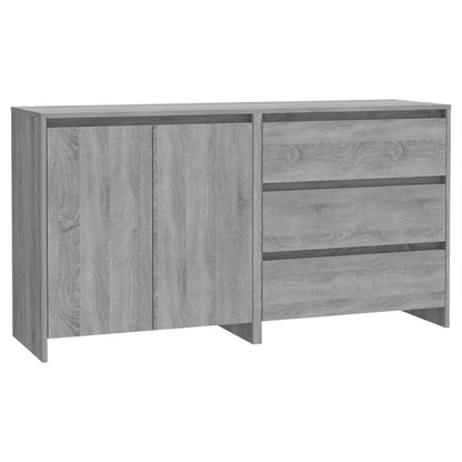 vidaXL Buffet 2 pièces gris Sonoma, bois d'ingénierie