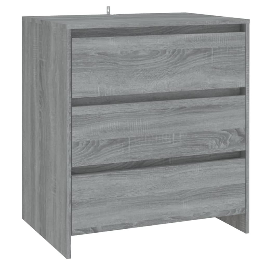 vidaXL Buffet 2 pièces gris Sonoma, bois d'ingénierie