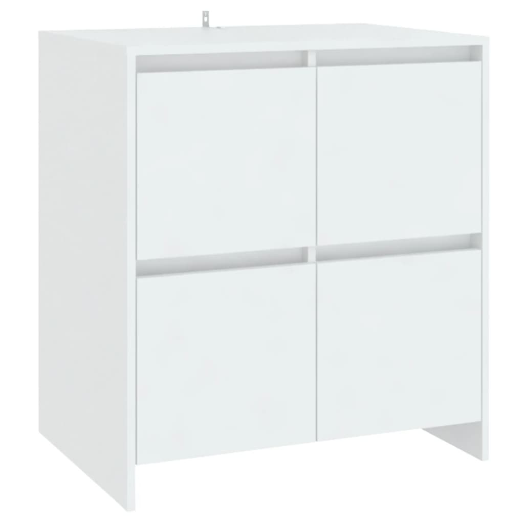vidaXL Ensemble de 3 buffets blanc en bois d'ingénierie