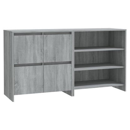 vidaXL Buffet 2 pièces gris Sonoma, bois d'ingénierie