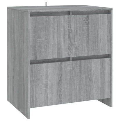 vidaXL Buffet 2 pièces gris Sonoma, bois d'ingénierie