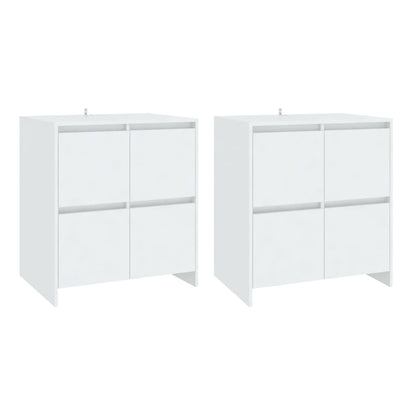 vidaXL Sideboards 2 Stk. Weiß 70x41x75 cm Holzwerkstoff