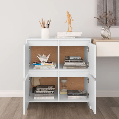 vidaXL Sideboards 2 Stk. Weiß 70x41x75 cm Holzwerkstoff
