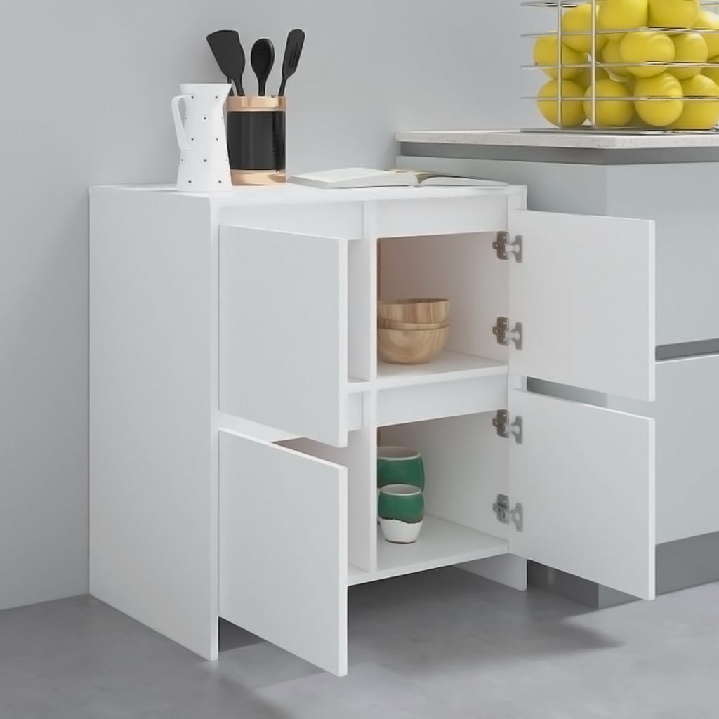 vidaXL Sideboards 2 Stk. Weiß 70x41x75 cm Holzwerkstoff
