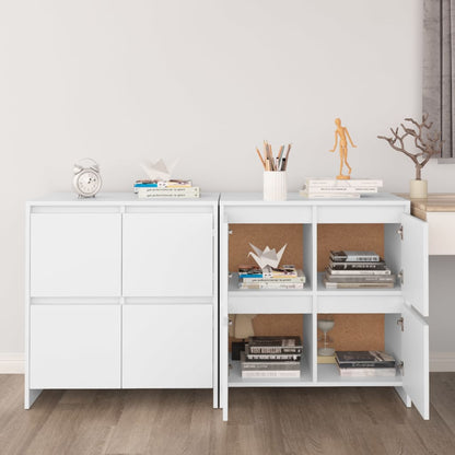 vidaXL Sideboards 2 Stk. Weiß 70x41x75 cm Holzwerkstoff