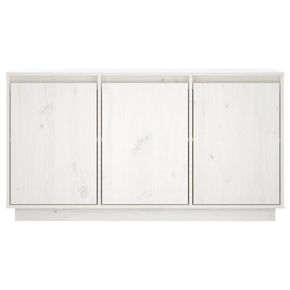 vidaXL Sideboard Weiß 111x34x60 cm Massivholz Kiefer