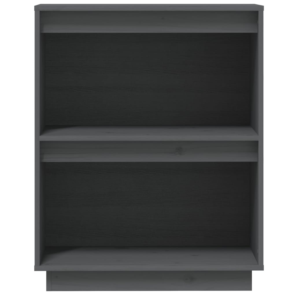 vidaXL Beistellschrank Grau 60x34x75 cm Massivholz Kiefer