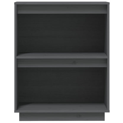 vidaXL Beistellschrank Grau 60x34x75 cm Massivholz Kiefer