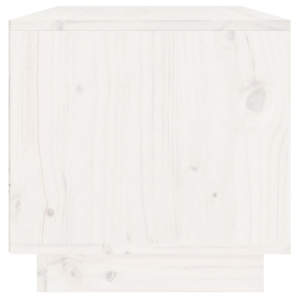 vidaXL Meuble TV blanc 60x35x35 cm Bois de pin massif