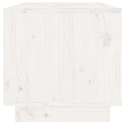 vidaXL Meuble TV blanc 60x35x35 cm Bois de pin massif