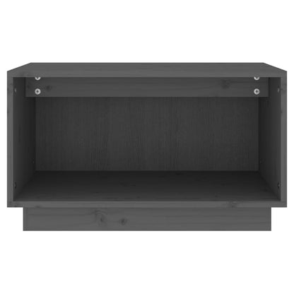vidaXL Meuble TV gris 60x35x35 cm Bois de pin massif