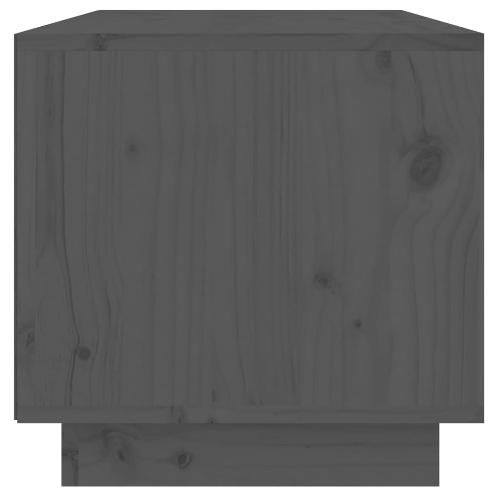 vidaXL Meuble TV gris 60x35x35 cm Bois de pin massif