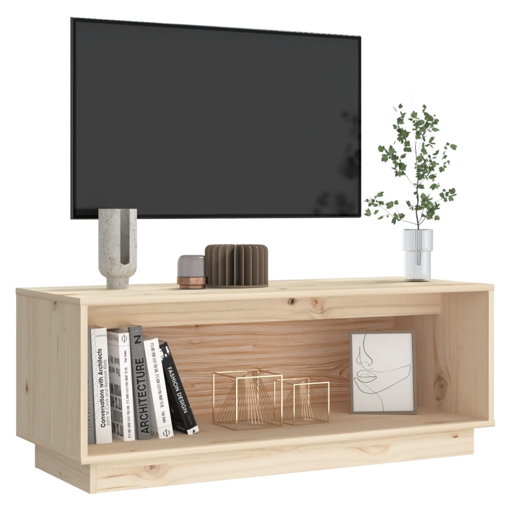vidaXL Meuble TV 90x35x35 cm Bois de pin massif