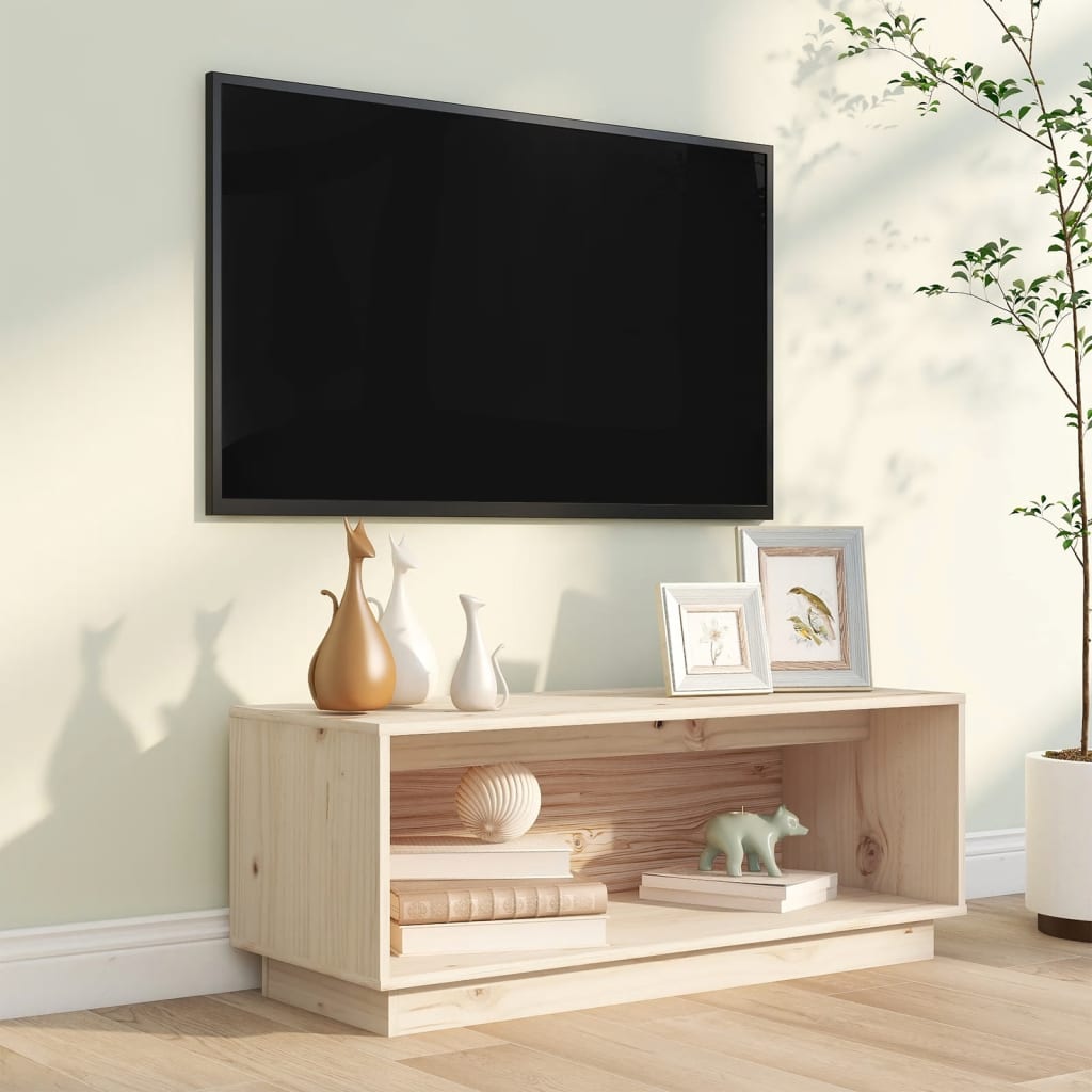 vidaXL Meuble TV 90x35x35 cm Bois de pin massif