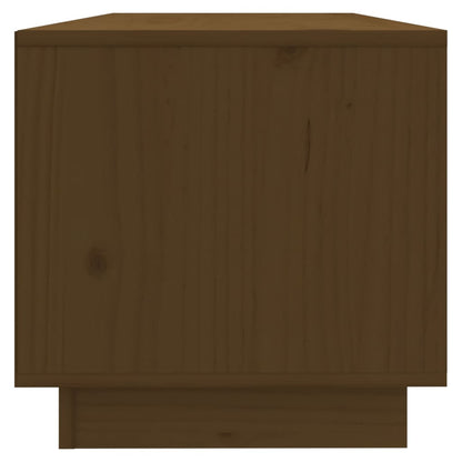 Meuble TV vidaXL marron miel 90x35x35 cm bois de pin massif