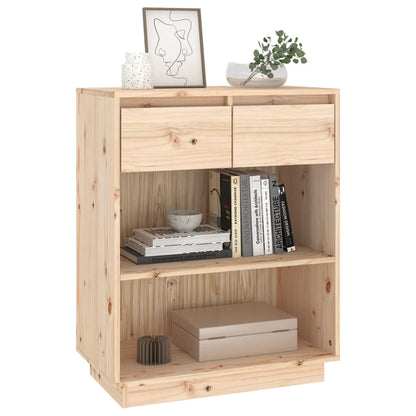 vidaXL Armoirette de chevet 60x34x75 cm Bois de pin massif