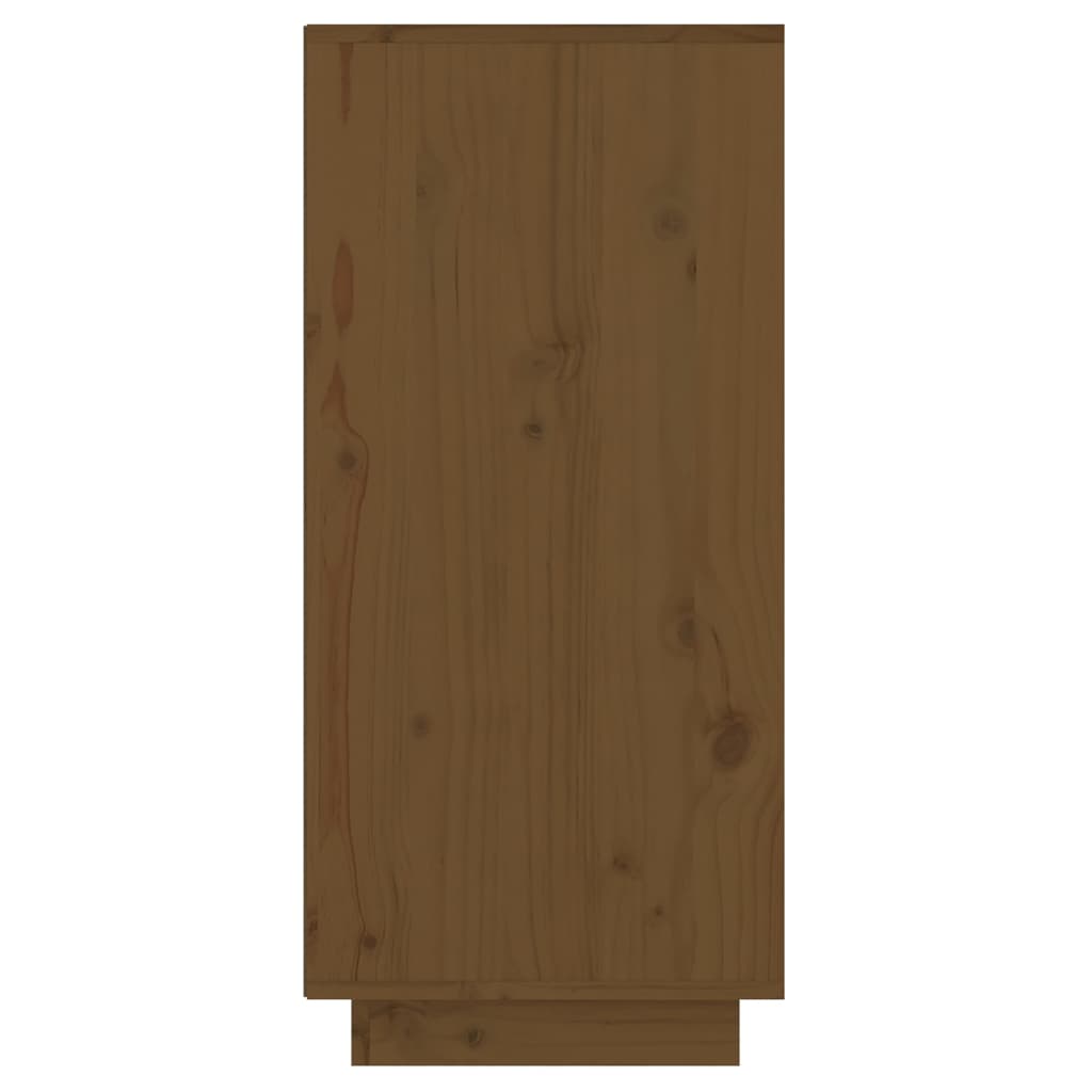 vidaXL Meuble d'appoint marron miel 60x34x75 cm Bois de pin massif