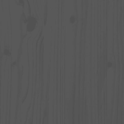 TV-Schrank Grau 74x34x40 cm Massivholz Kiefer