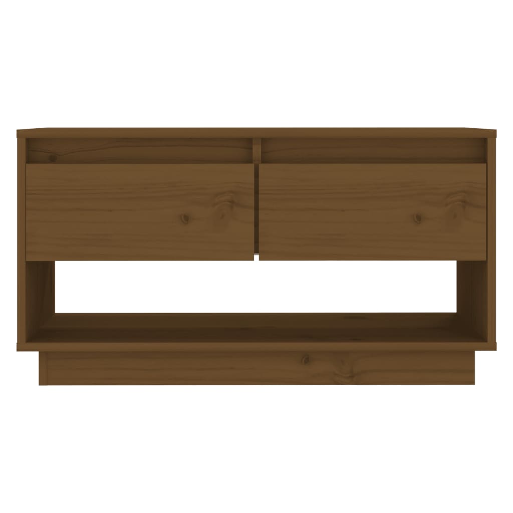 vidaXL TV-Schrank Honigbraun 74x34x40 cm Massivholz Kiefer