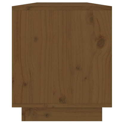 vidaXL Meuble TV miel 110,5x34x40 cm Pin massif