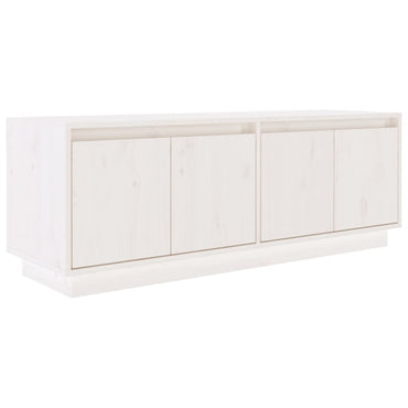 Meuble TV vidaXL blanc 110x34x40 cm bois de pin massif