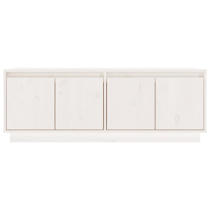 Meuble TV vidaXL blanc 110x34x40 cm bois de pin massif