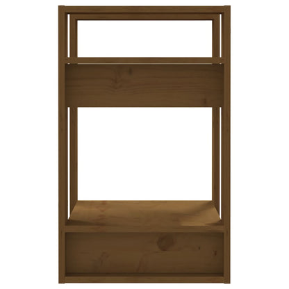 vidaXL Bücherregal/Raumteiler Honigbraun 41x35x57 cm Massivholz Kiefer