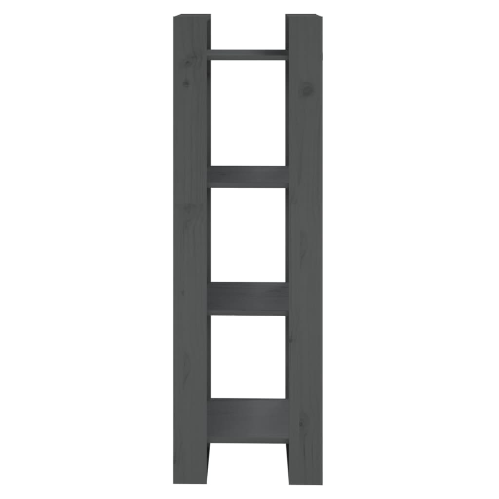 vidaXL Bibliothèque/Séparateur de pièce gris 41x35x125 cm pin massif