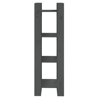 vidaXL Bibliothèque/Séparateur de pièce gris 41x35x125 cm pin massif