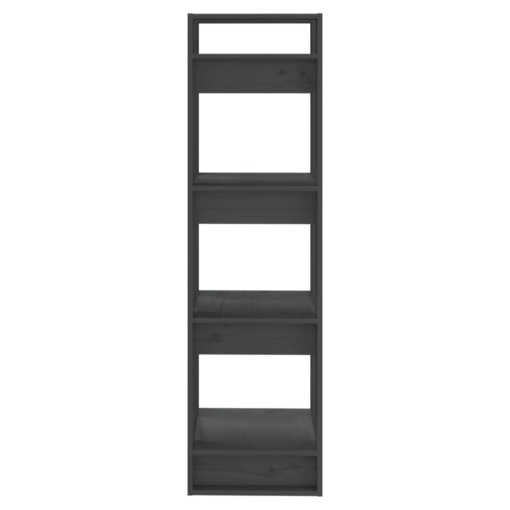 vidaXL Bibliothèque/Séparateur de pièce gris 41x35x125 cm pin massif