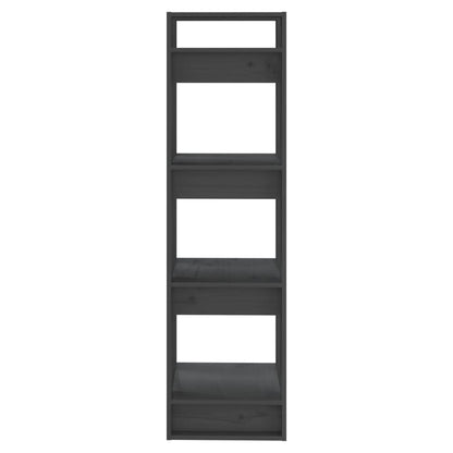 vidaXL Bibliothèque/Séparateur de pièce gris 41x35x125 cm pin massif