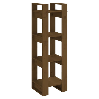 vidaXL Étagère/Séparateur de pièce marron miel 41x35x125 cm Bois de pin massif
