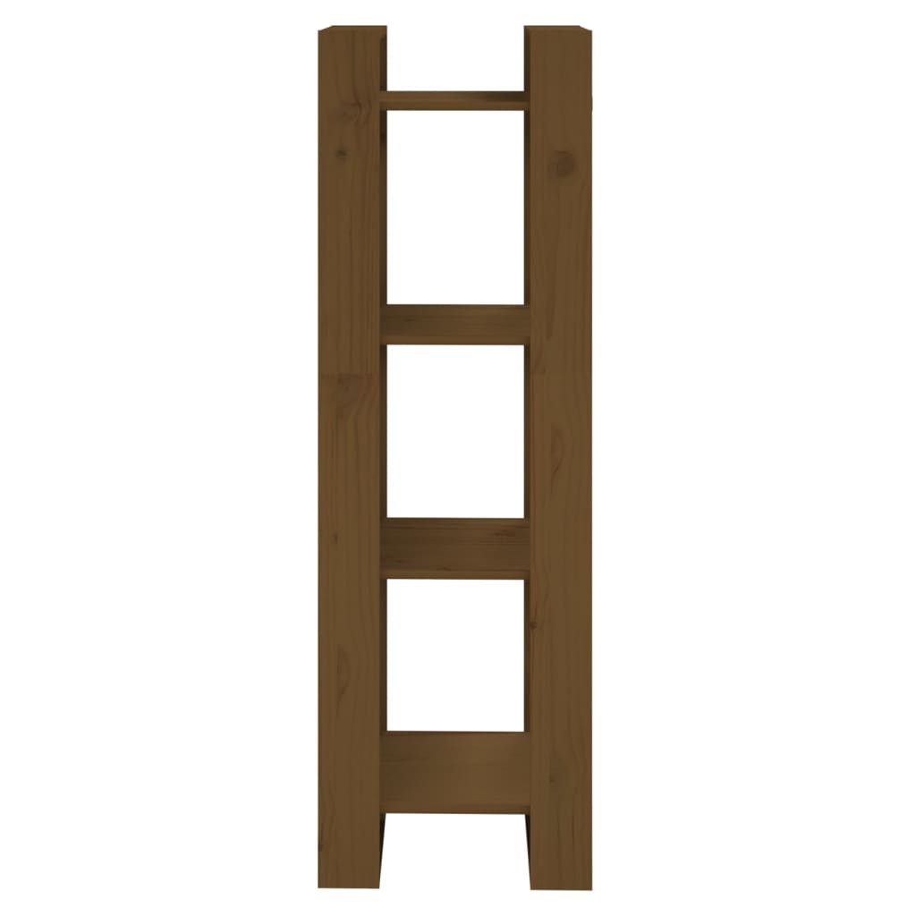 vidaXL Étagère/Séparateur de pièce marron miel 41x35x125 cm Bois de pin massif