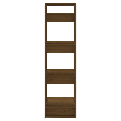 vidaXL Étagère/Séparateur de pièce marron miel 41x35x125 cm Bois de pin massif